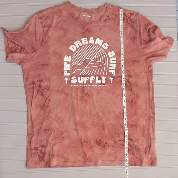 Old Navy Tie Dye Short Sleeve Graphic T Shirt Soft Washed Large Beach Vibe Surf - Picture 5 of 8